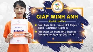 GIÁP MINH ANH - ĐỖ TOP ĐẦU 2 TRƯỜNG CHUYÊN SÁNG GIÁ